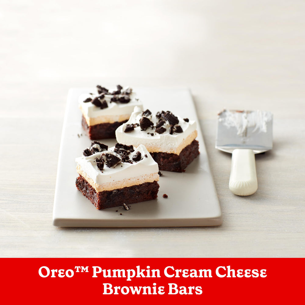 Betty Crocker brownie squares next to a ruler for portion-size convenience and serving clarity