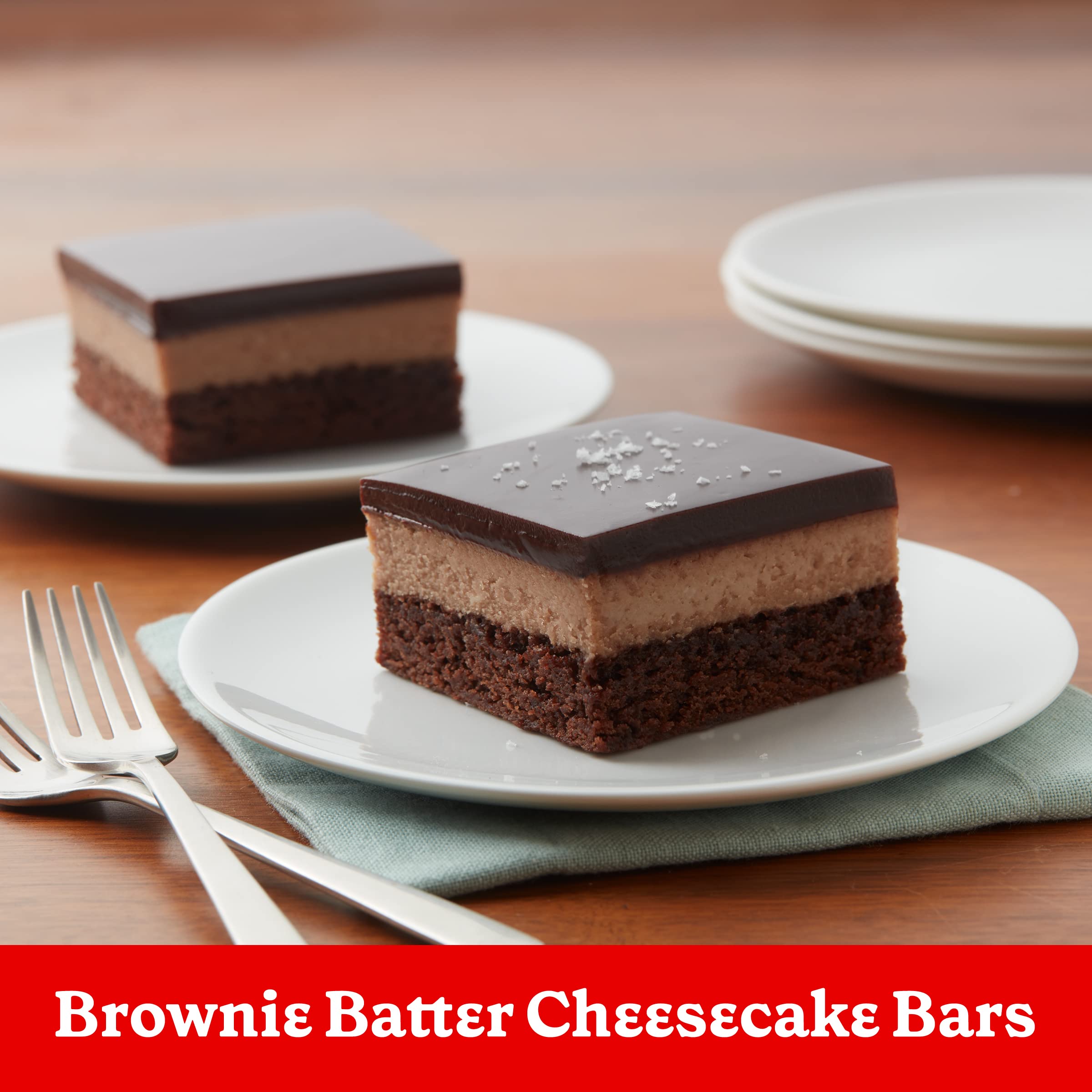 Betty Crocker brownie served with ice cream showing dessert appeal