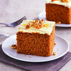 Betty Crocker plated slice showcasing moist crumb and warm spices