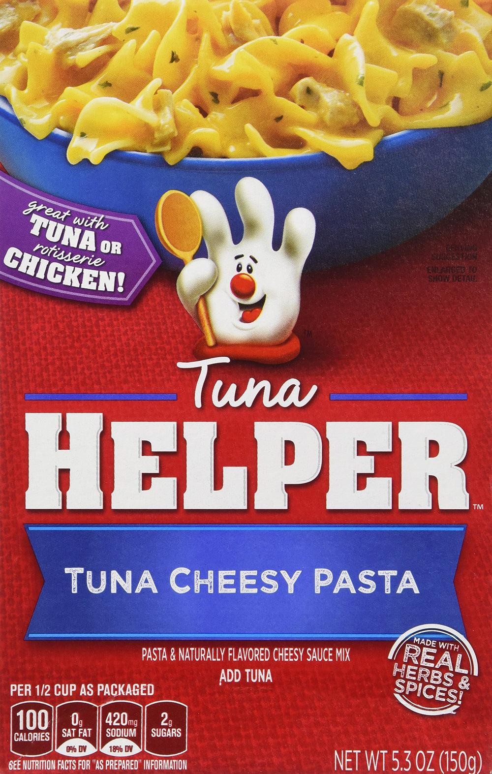Betty Crocker box front packaging showing label and quick dinner benefit