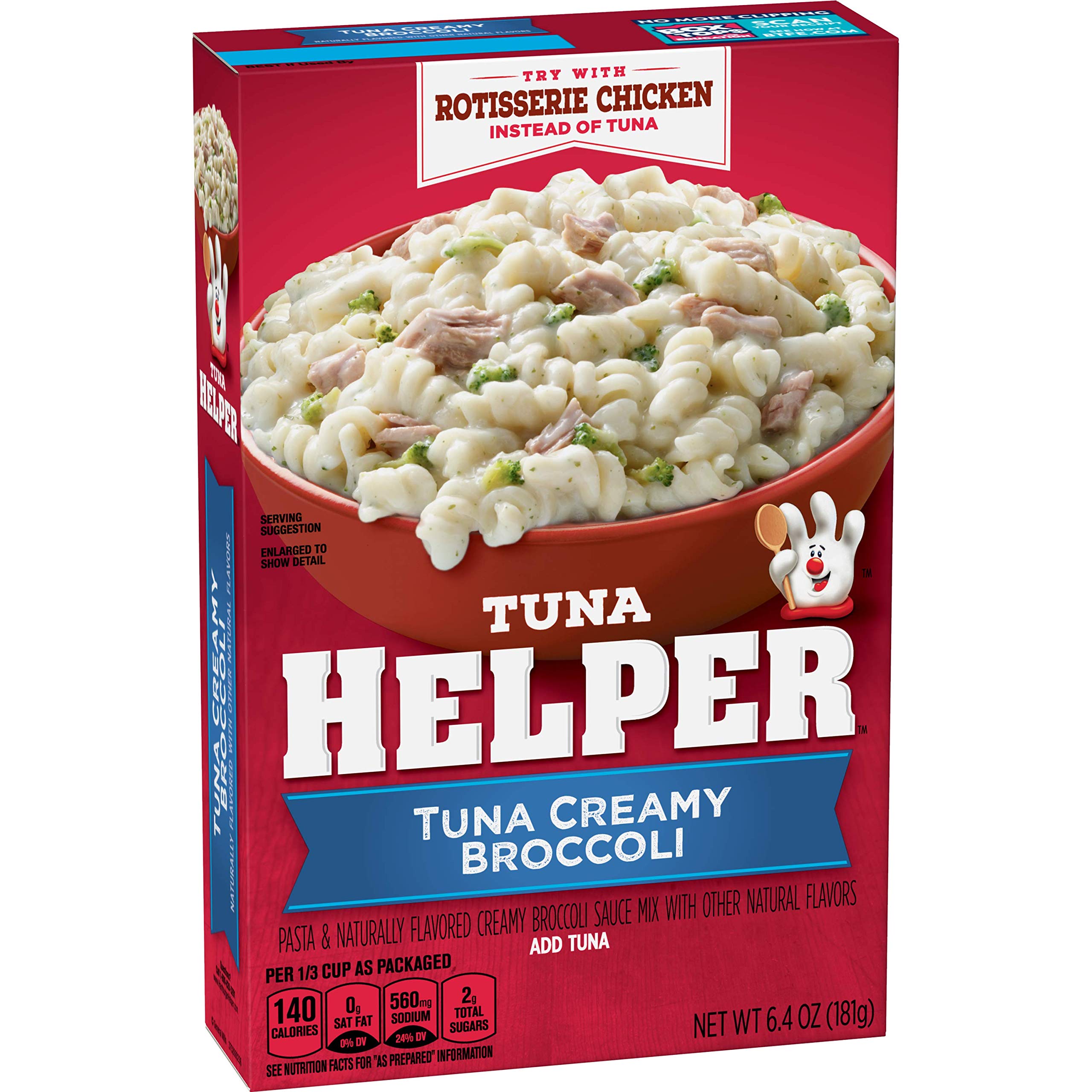 Betty Crocker creamy sauce close-up showing pasta texture and seasoning benefit