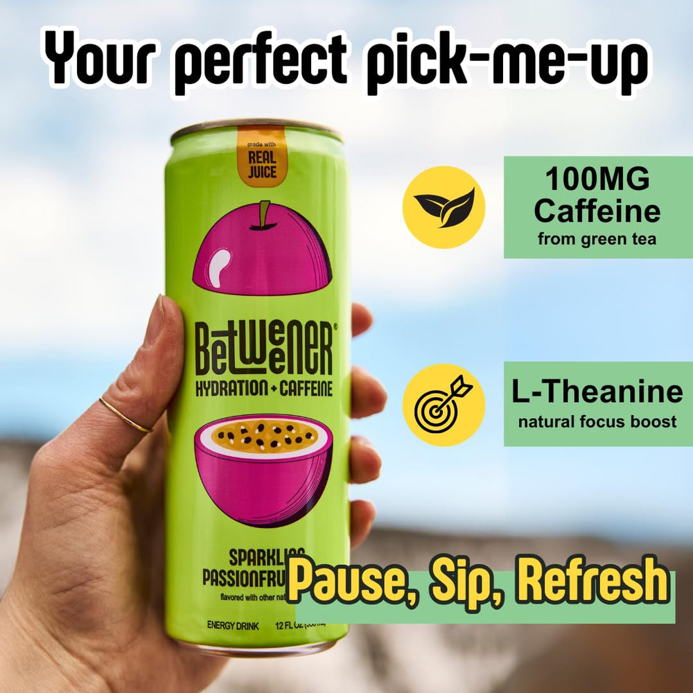 Betweener ingredients and nutrition label showing vitamins and electrolytes