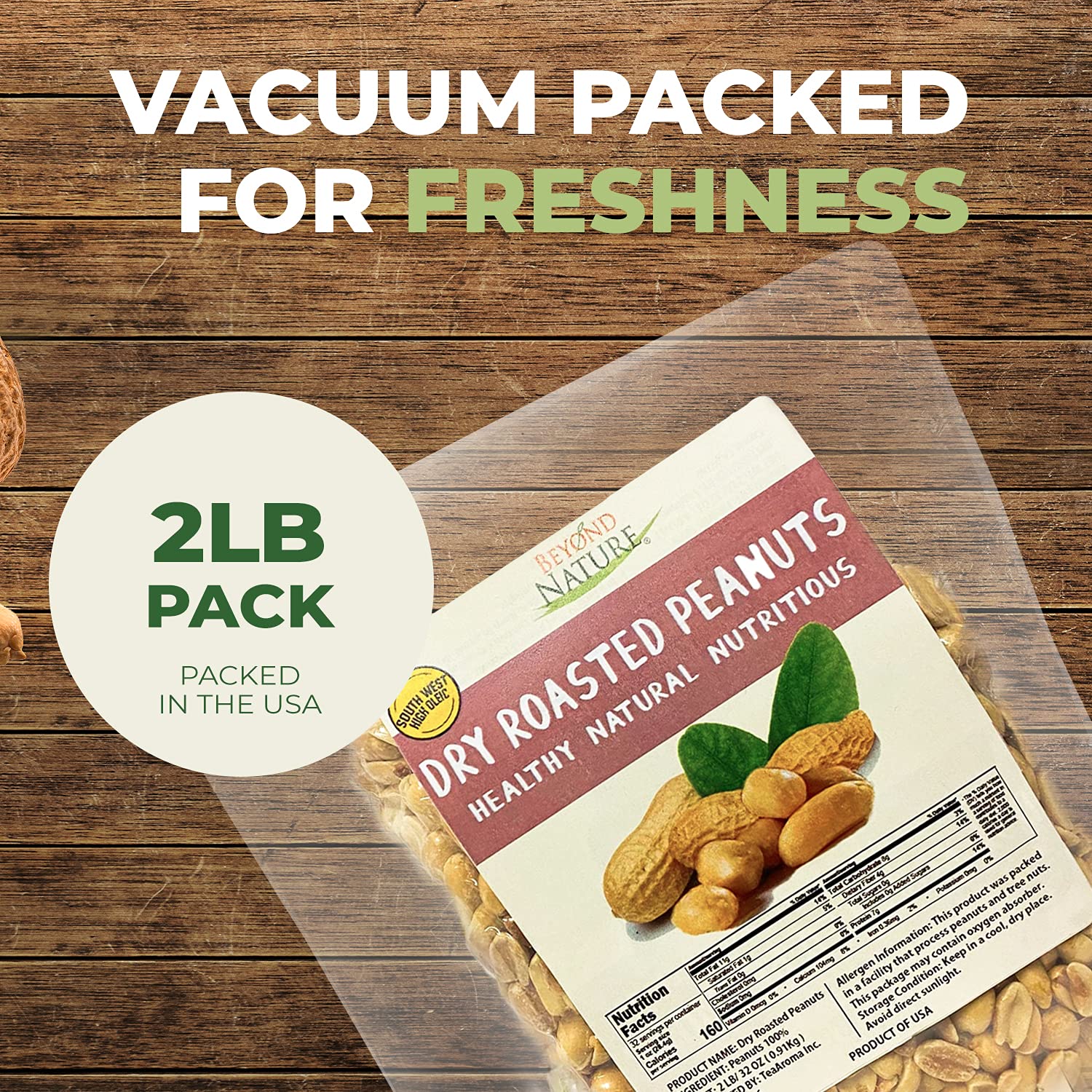 Beyond Nature label and nutrition facts clear ingredient transparency