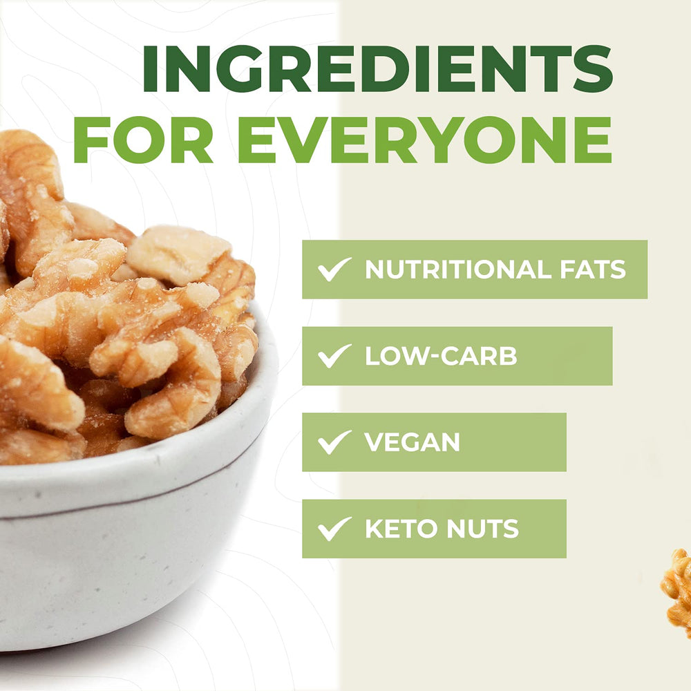 Beyond Nature walnuts in a wooden bowl ready to eat offering wholesome snack option