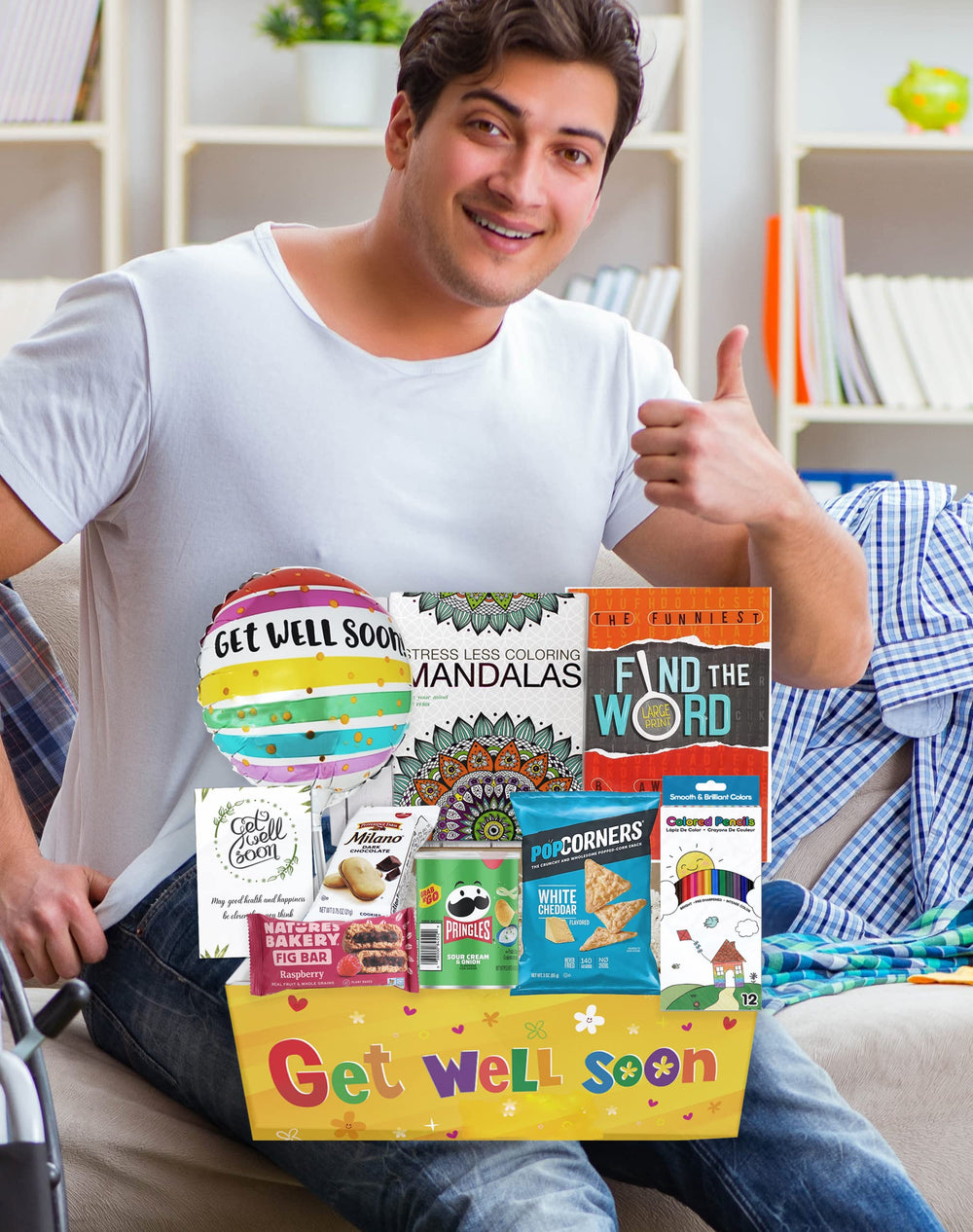 Beyond The Box blank get well greeting card with pen, easy personal message option