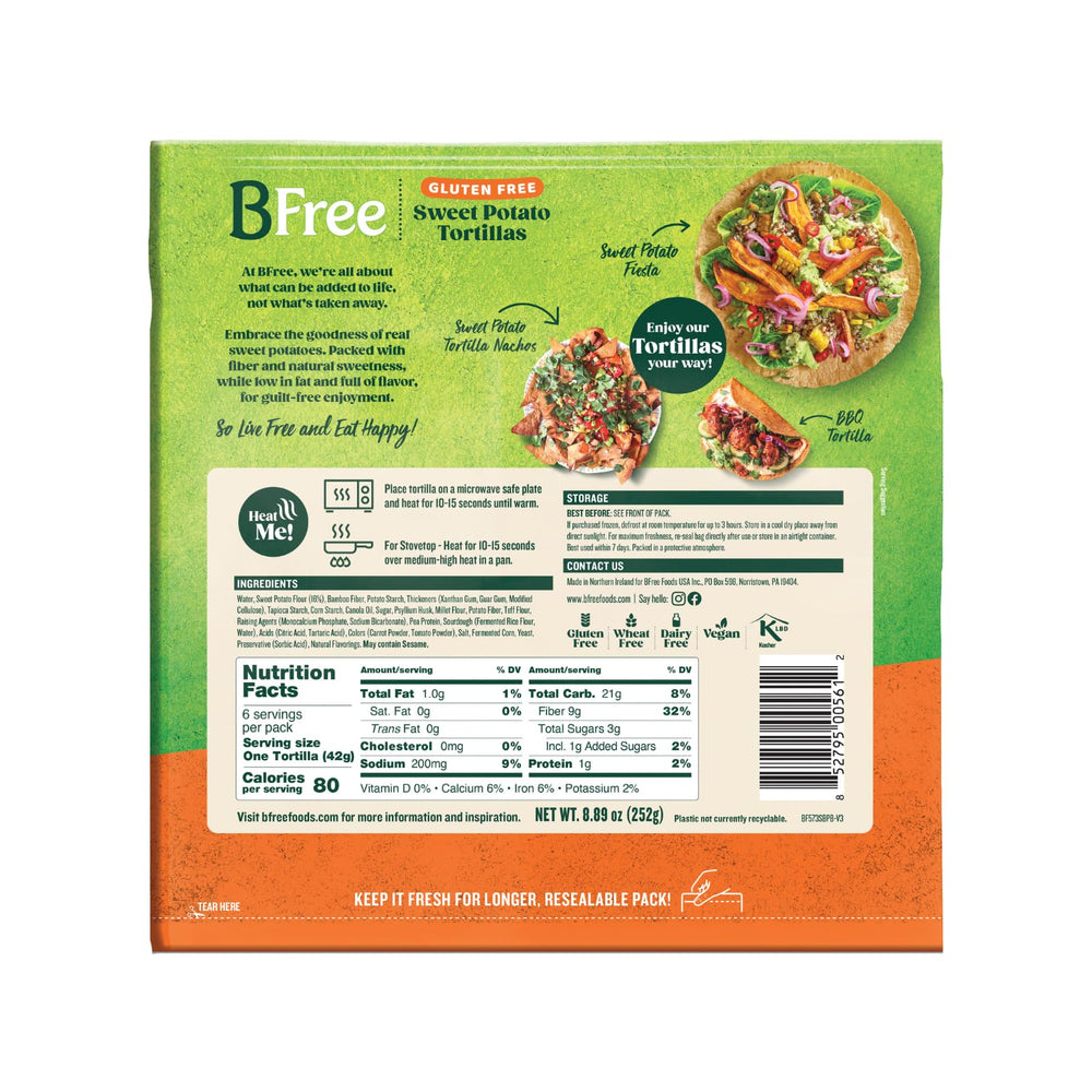 BFree wrap rolled burrito demonstrating sturdy fill-holding benefit
