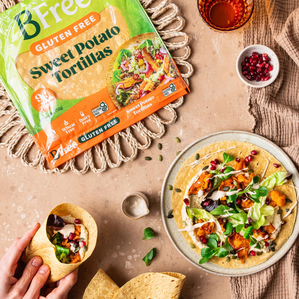 BFree label close-up showing ingredients and allergen-free benefit