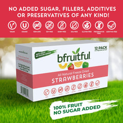 bfruitful pouch beside a ruler showing 16g size and travel-friendly portion control