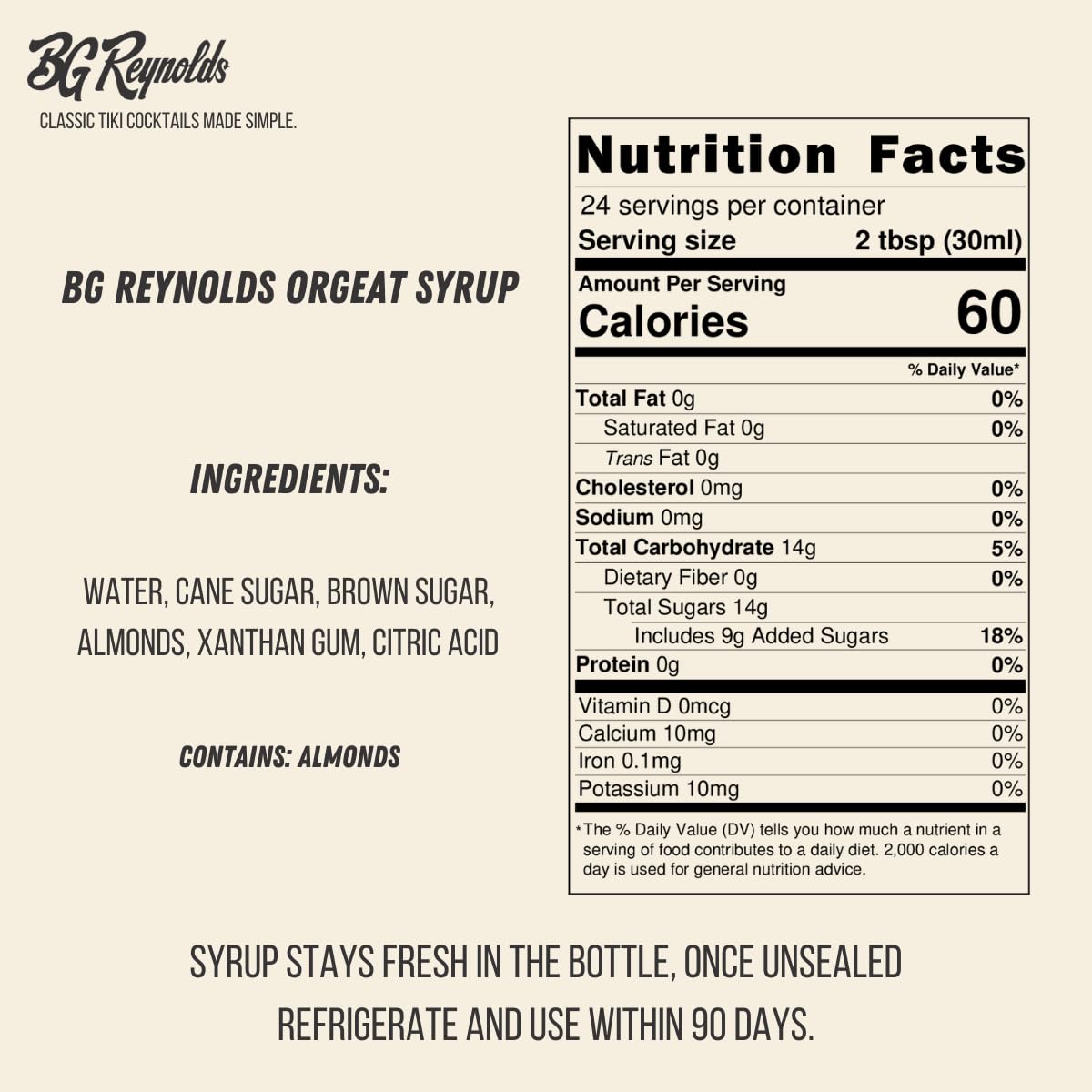 BG Reynolds bottle in hand conveying 375 ml scale and easy pouring