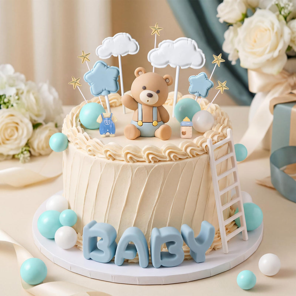 BHNKGZNA cake decorations in use creating a cohesive party look