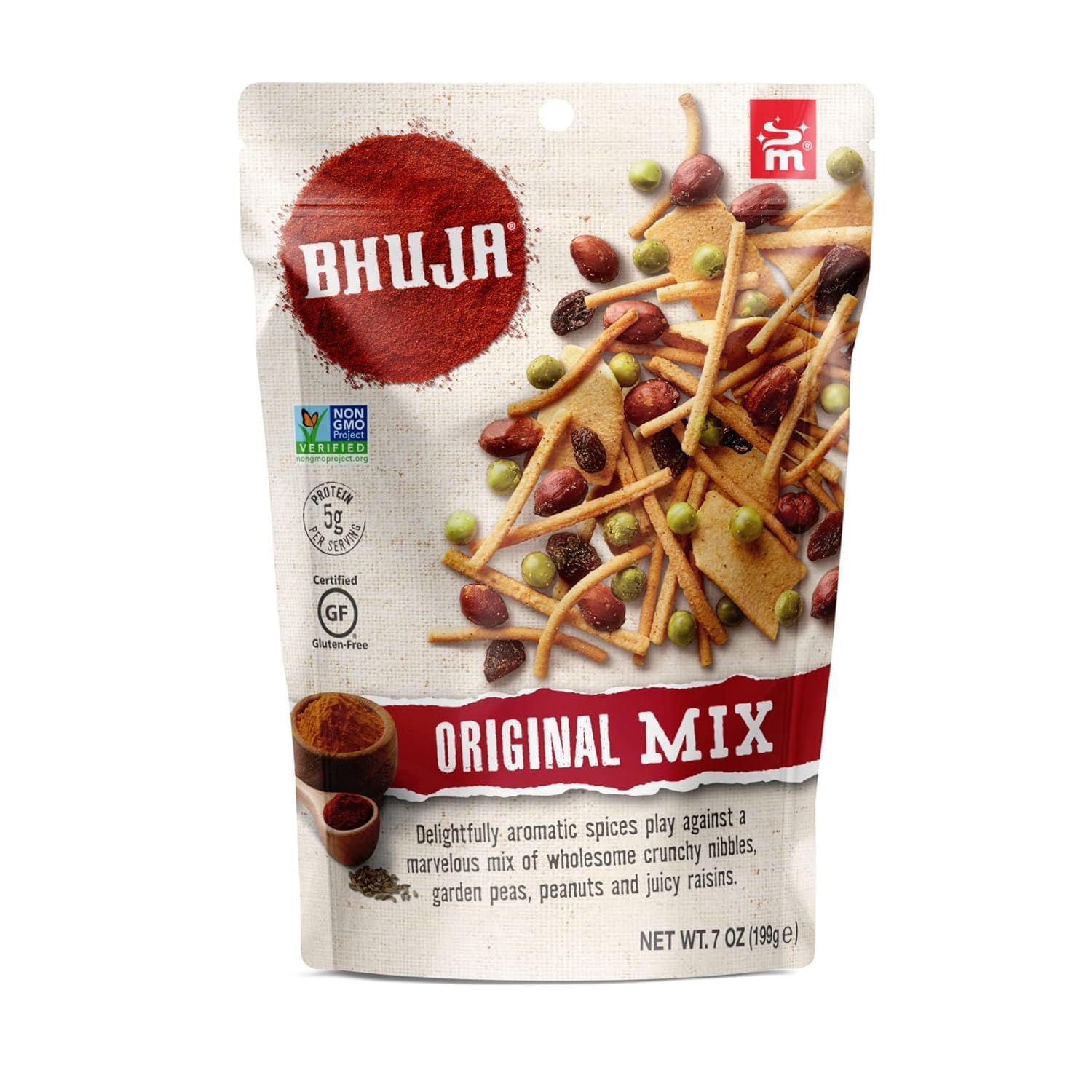 Bhuja Majans front packaging showing product and benefits