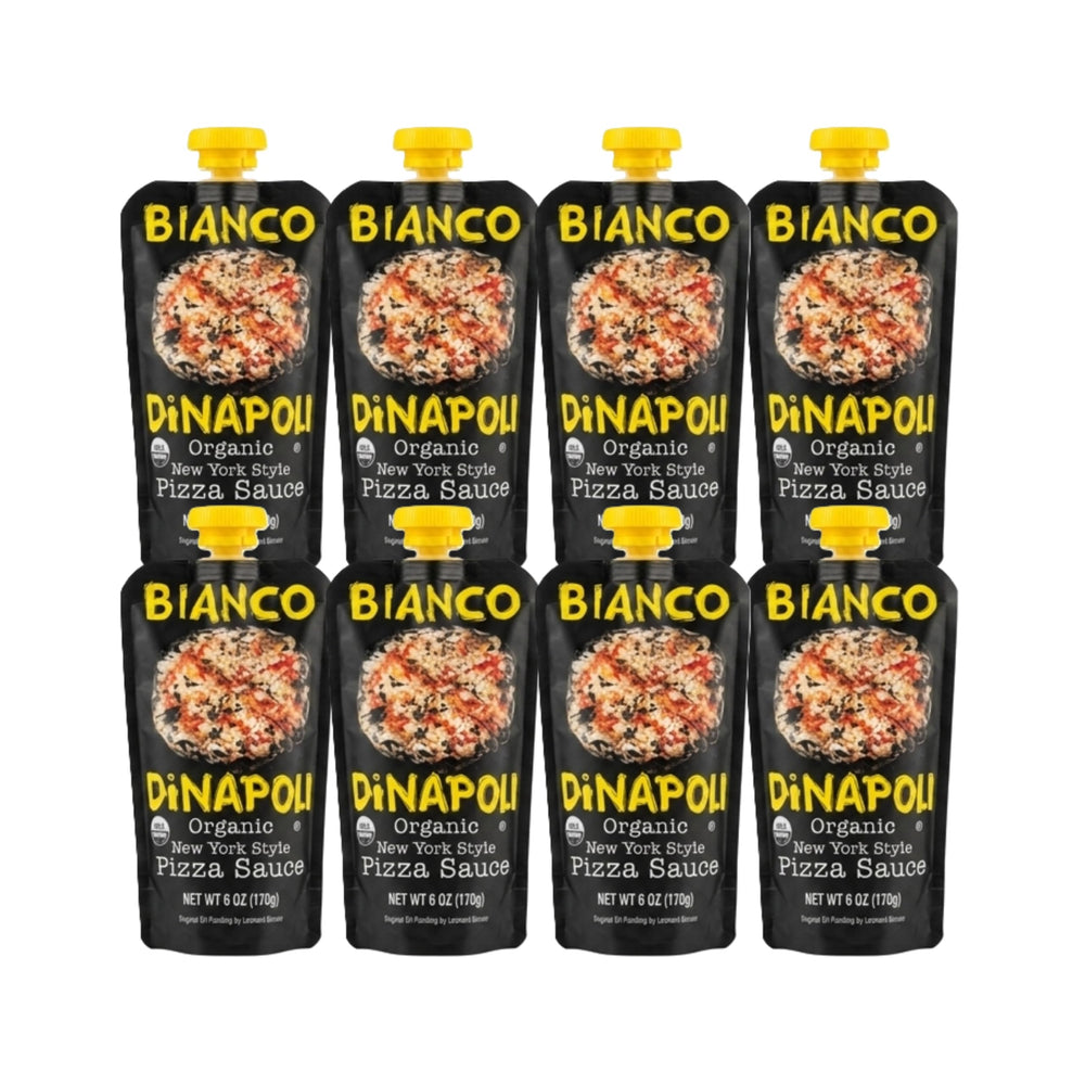Bianco DiNapoli front pouch showing product branding and ready-use convenience