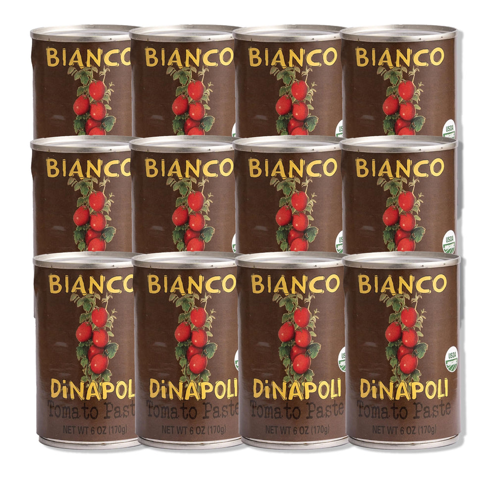 Bianco DiNapoli front view can showing organic label and pantry-ready benefit