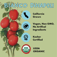 Spoonful of Bianco DiNapoli diced tomatoes in puree highlighting sauce readiness
