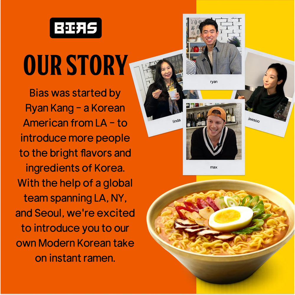 BIAS styled dinner table with ramen bowl showing comfort and sharing benefit
