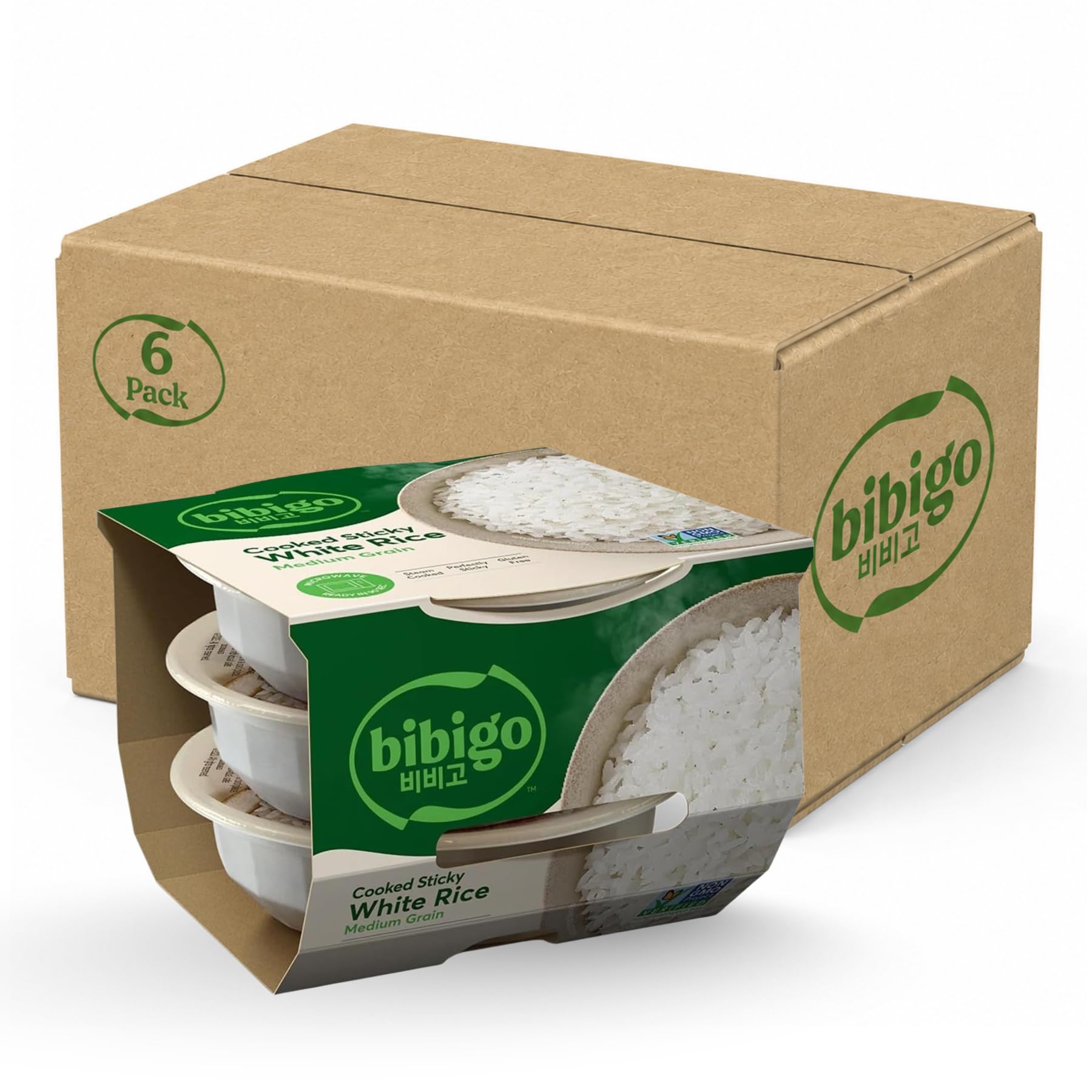 bibigo front packaging stacked showing convenience and quick meals