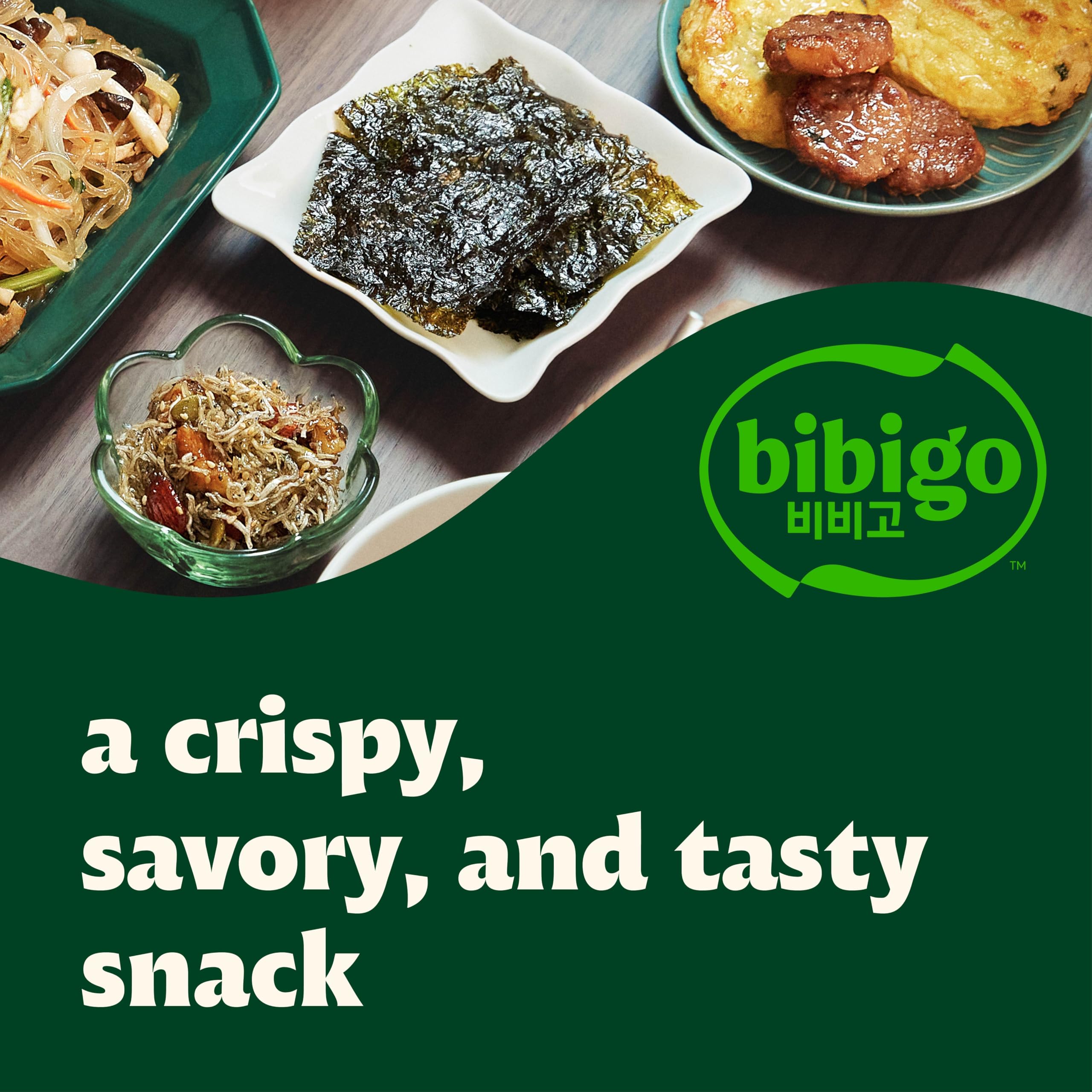 bibigo texture close-up highlighting glossy roasted sheen and appetizing crunch