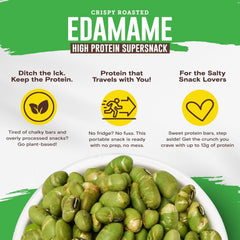 BIENA edamame used as topping on salad for added protein