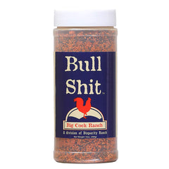 Big Cock Ranch Bullshit label closeup displaying ingredients and brand trust