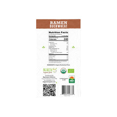 Big Green Organic Food cooked buckwheat ramen bowl in a kitchen setting highlighting firm texture and meal versatility