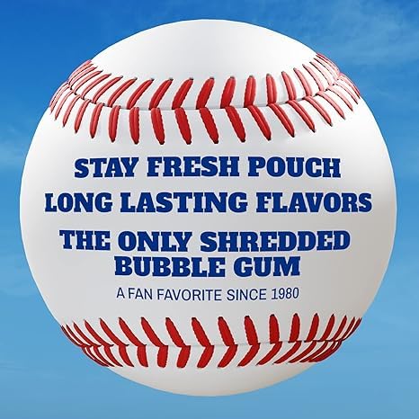 Big League Chew label and ingredient panel clear for ingredient checks