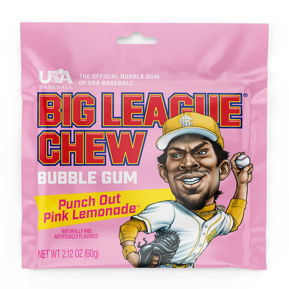 Big League Chew open pouch with shreds ready to portion for quick use