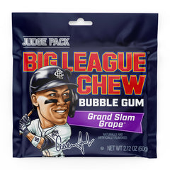 Big League Chew pouch opened to reveal shredded gum and ease-of-portion benefit