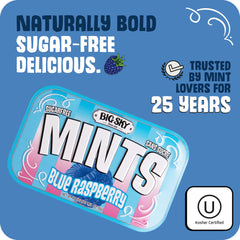 Big Sky close-up of mint texture highlighting smooth finish and flavor