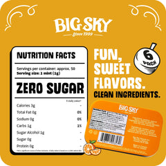 Big Sky opened tin with visible mints for easy portioning benefit