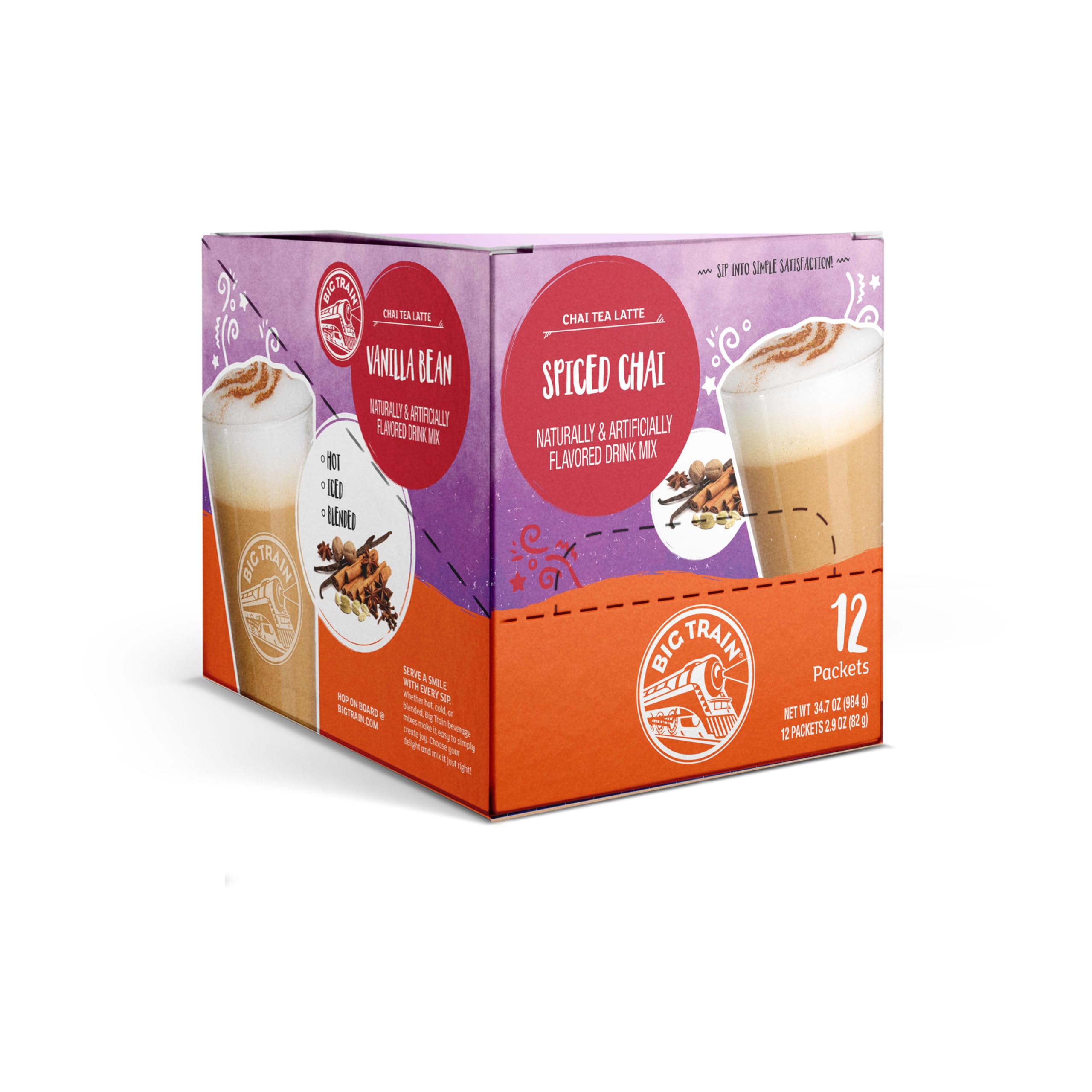 Big Train chai on kitchen counter in lifestyle scene for everyday use