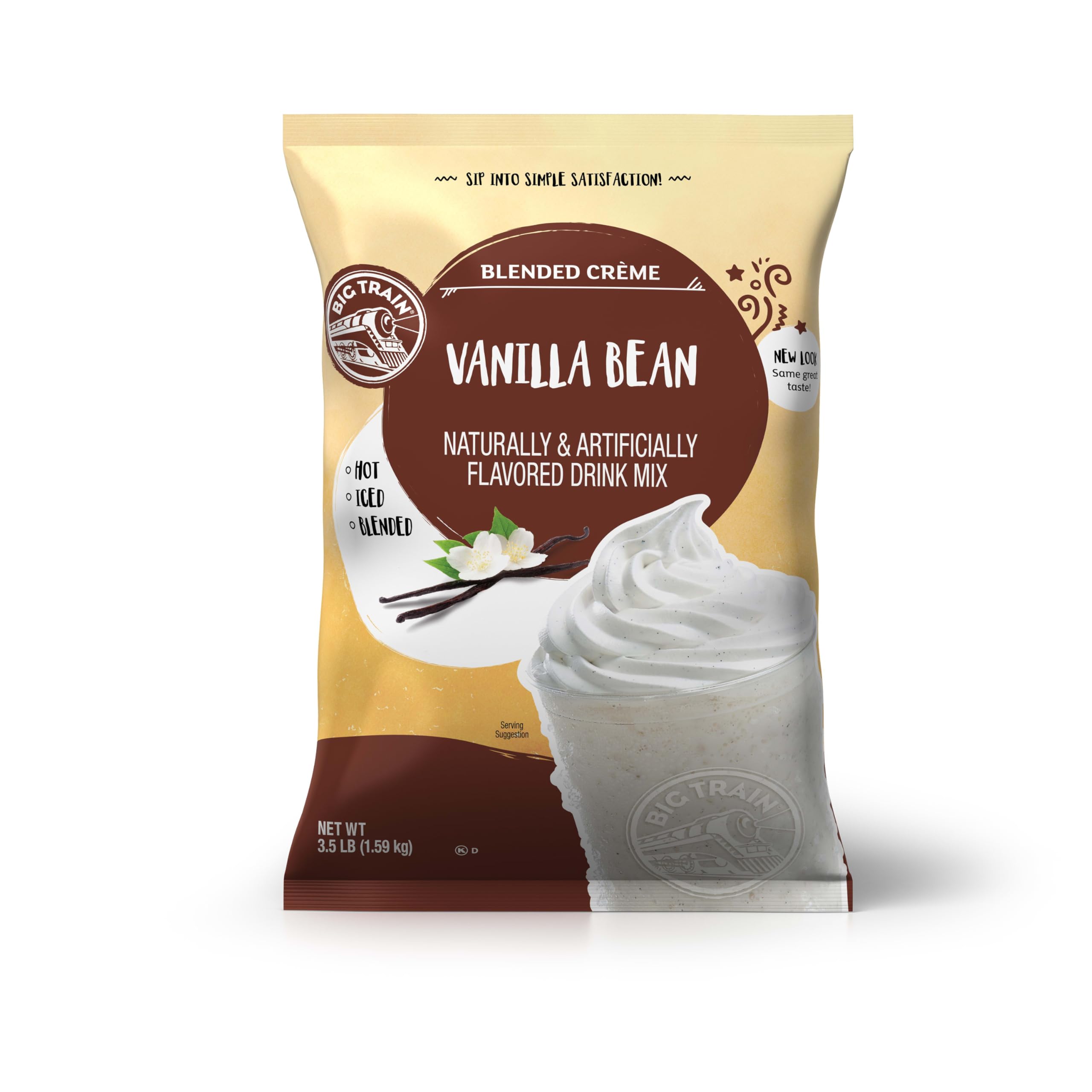 Big Train front packaging showing pouch, clear labeling and convenience