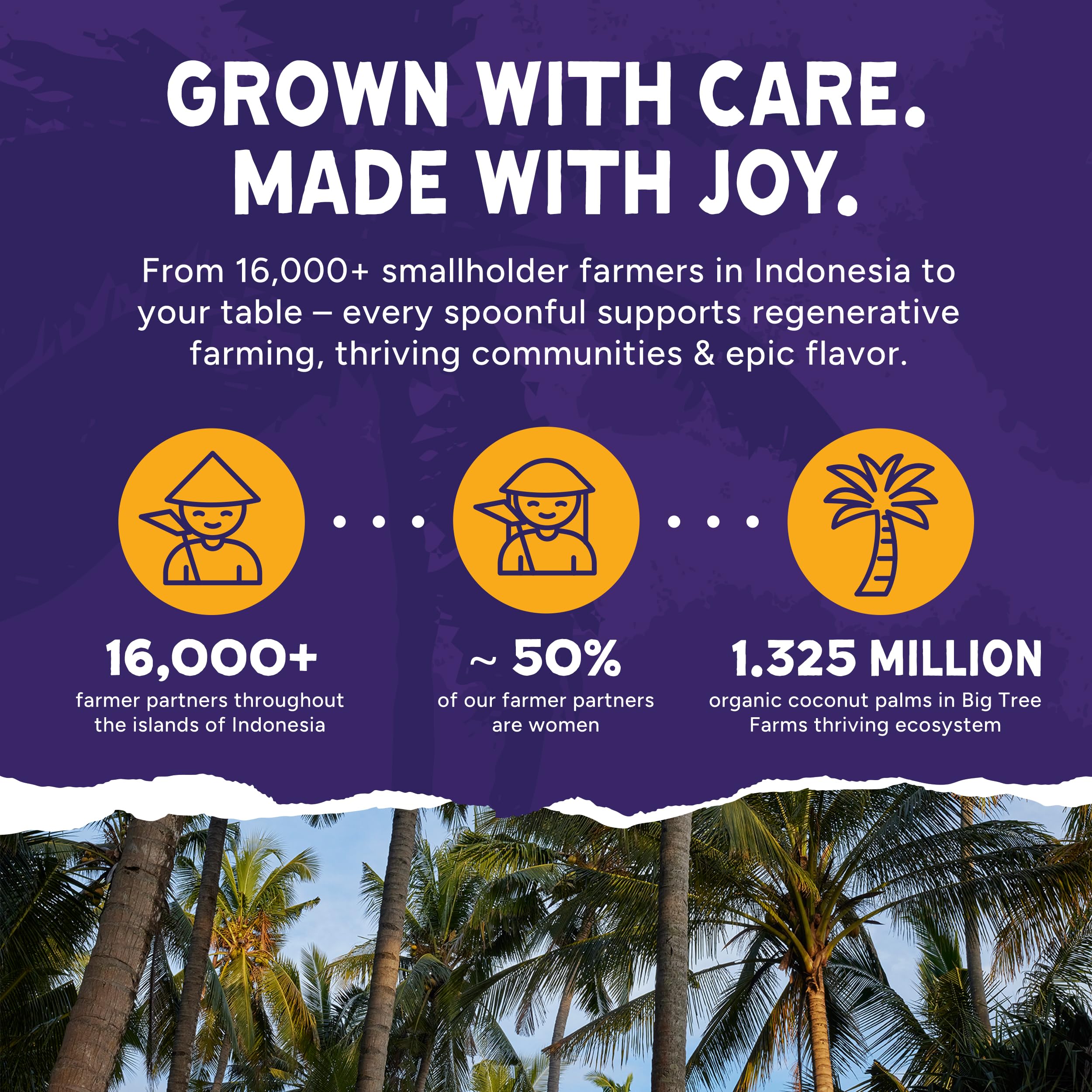 Big Tree Farms kosher and gluten-free badges on label, underscoring dietary-friendly assurance