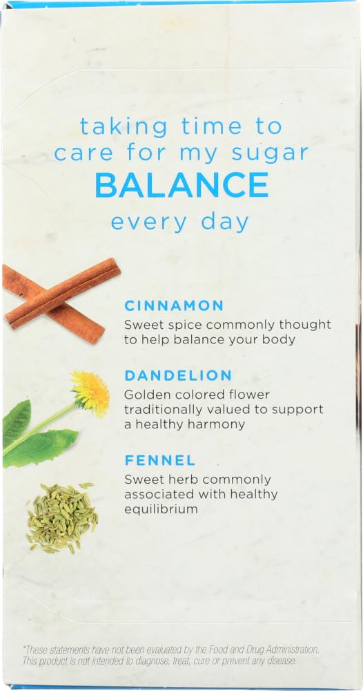 Bigelow tea bag close-up highlighting brand and natural ingredients benefit