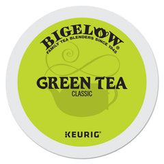 Bigelow front packaging showing K-Cup box and clear, convenient brewing benefits