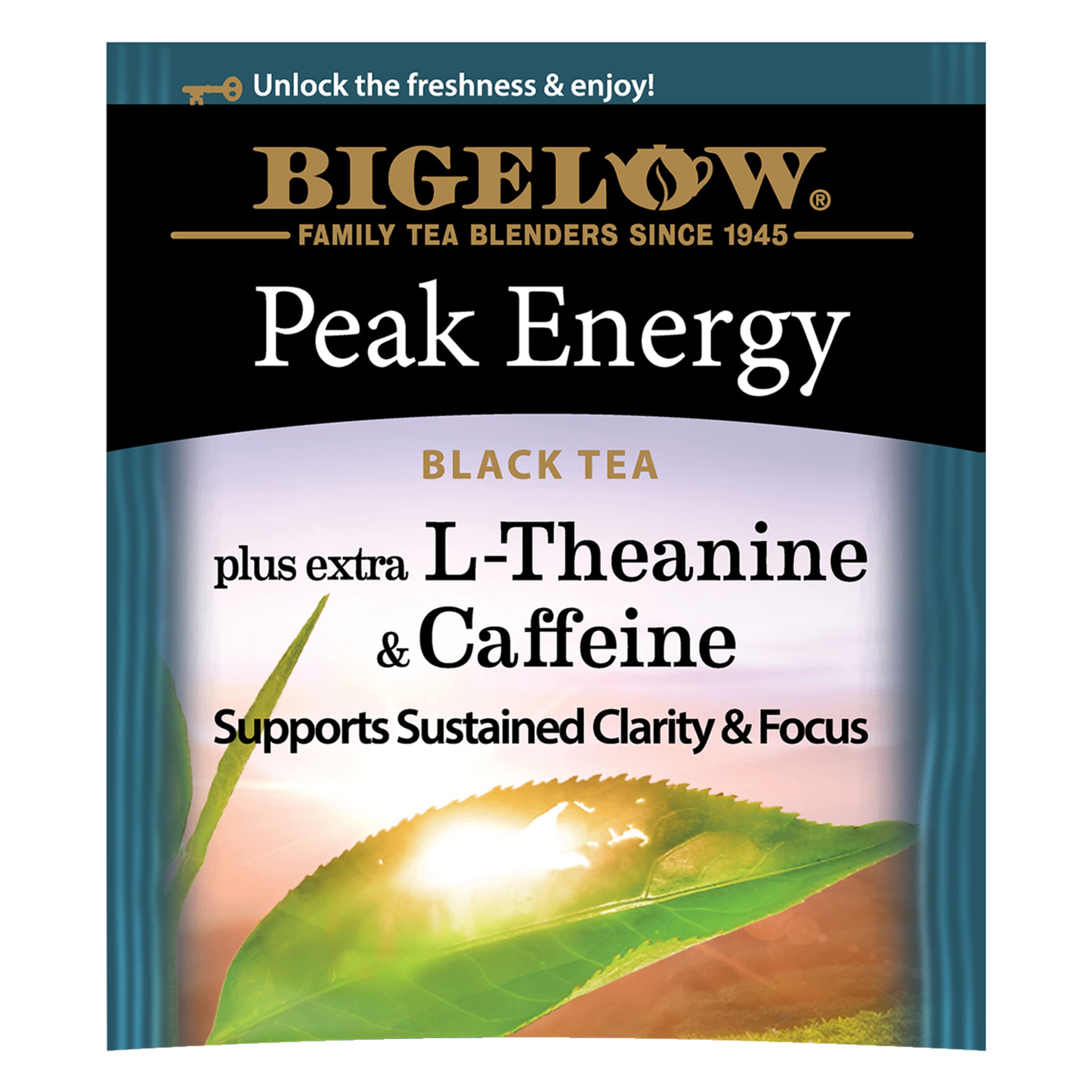 Ingredients and certification label on Bigelow Peak Energy for trust