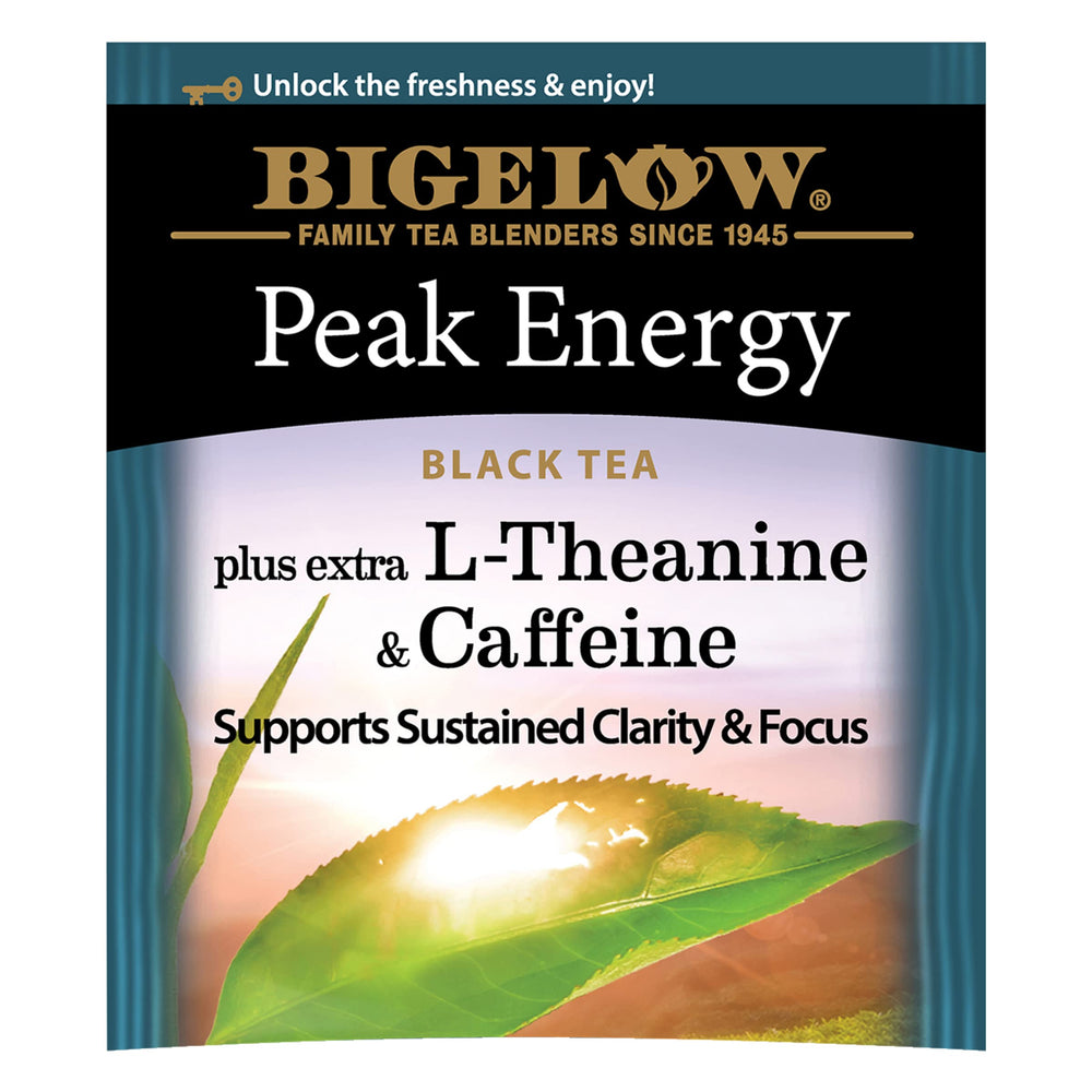 Ingredients and certification label on Bigelow Peak Energy for trust
