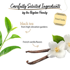 Bigelow close-up of tea bag and leaf detail revealing blend quality