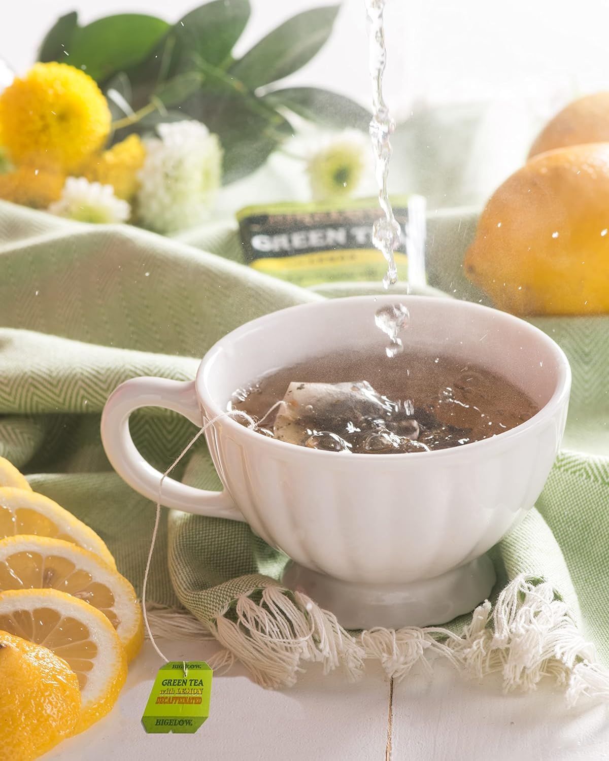 Bigelow foil pouch close-up protecting tea flavor for freshness