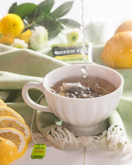 Bigelow foil pouch close-up protecting tea flavor for freshness
