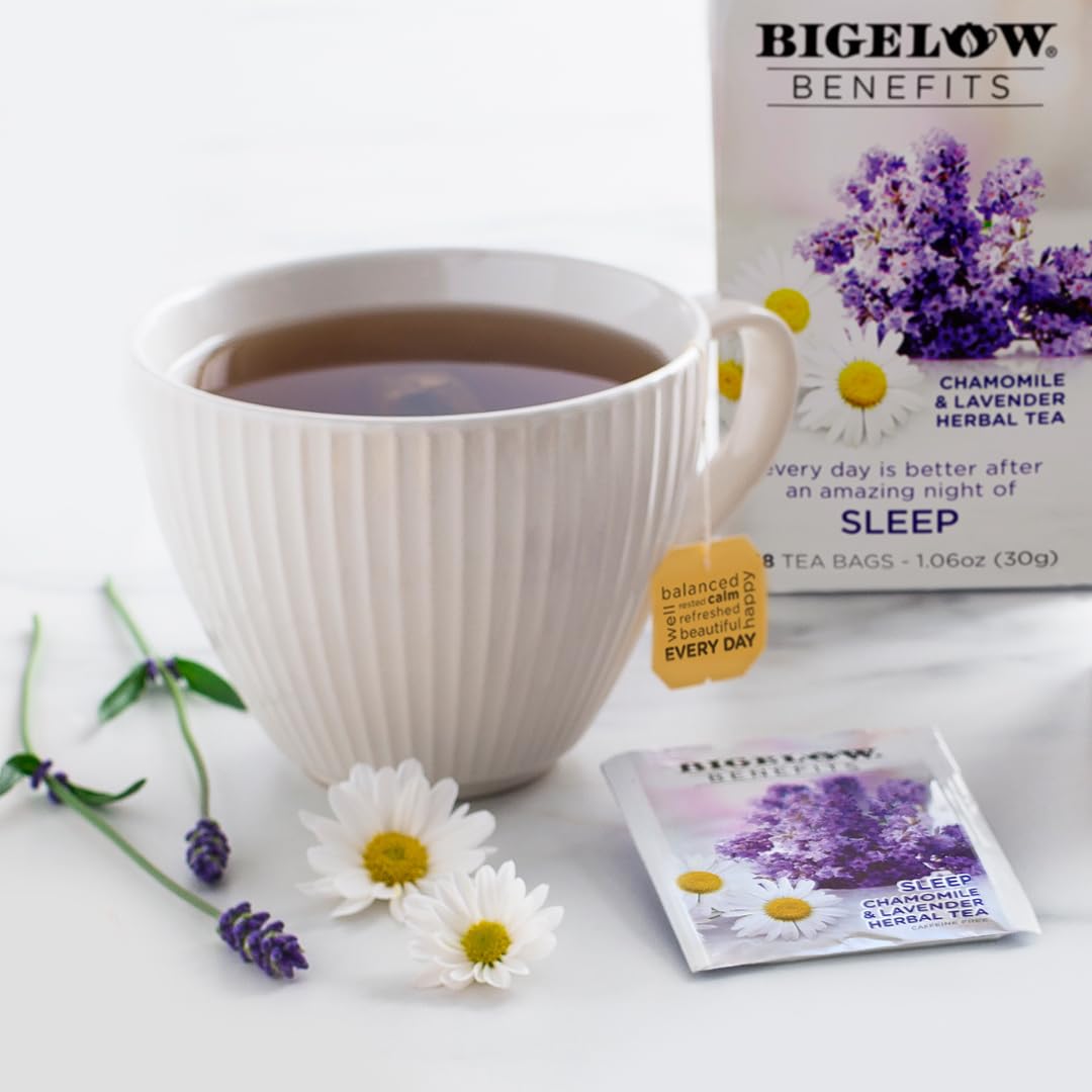 Bigelow Tea single foil pouch open preserving freshness and aroma