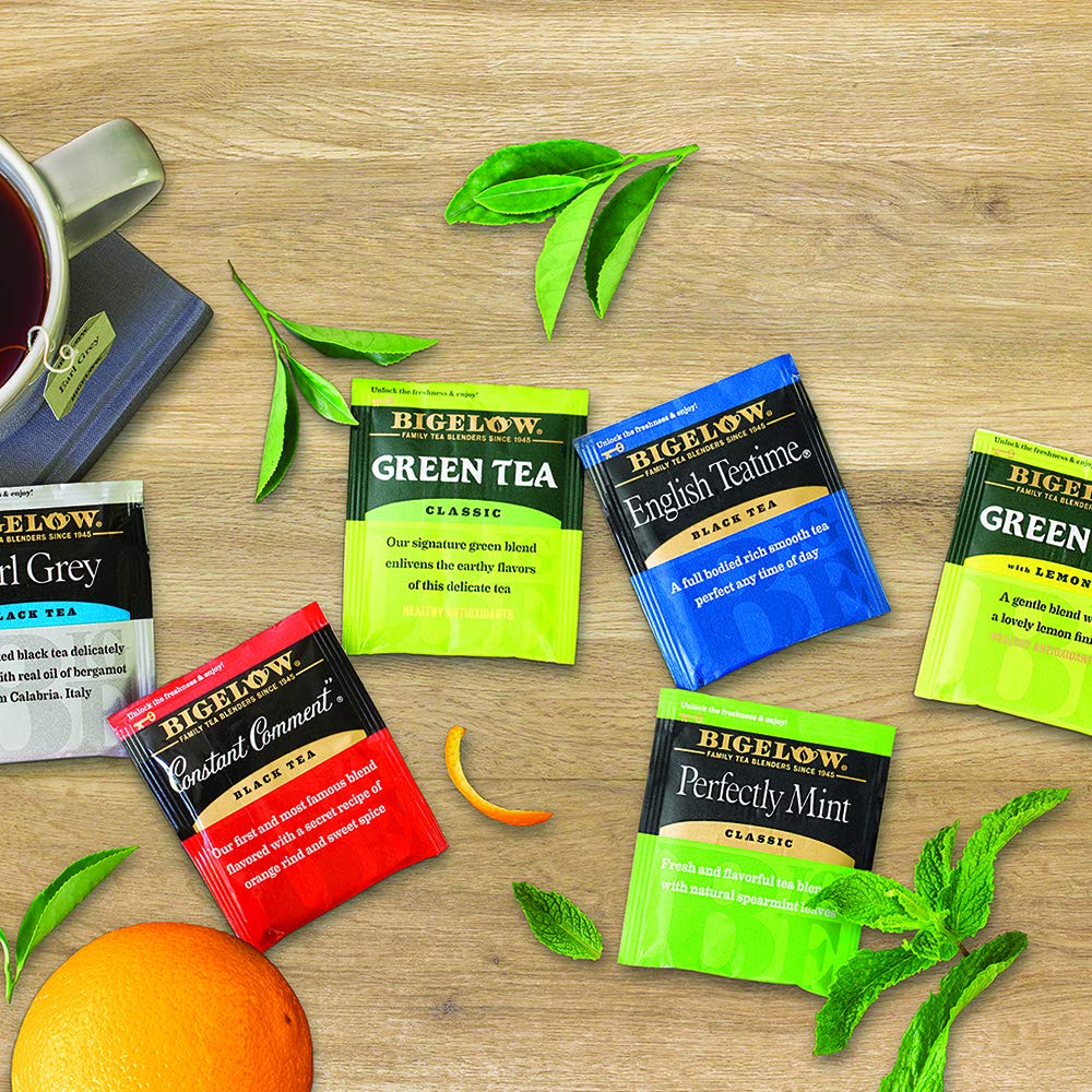 Bigelow Tea individual foil pouch protecting freshness and aroma