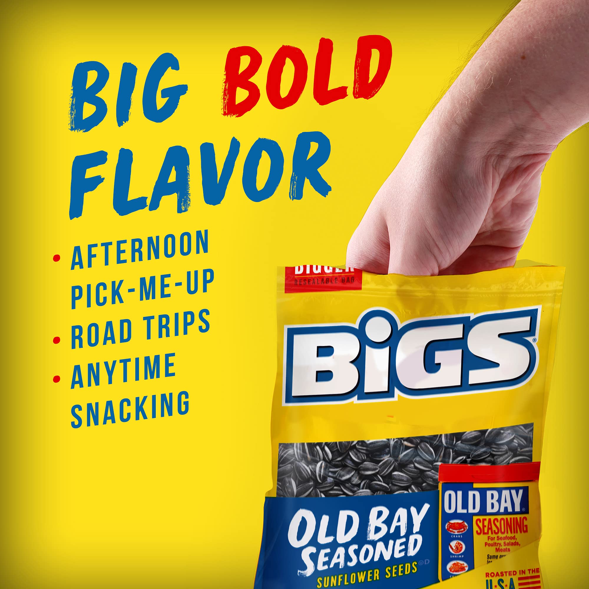 BIGS sunflower seeds served in a bowl ready to snack with savory benefit