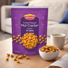Bikaji peanuts in a bowl ready to serve offering easy party-friendly crunch