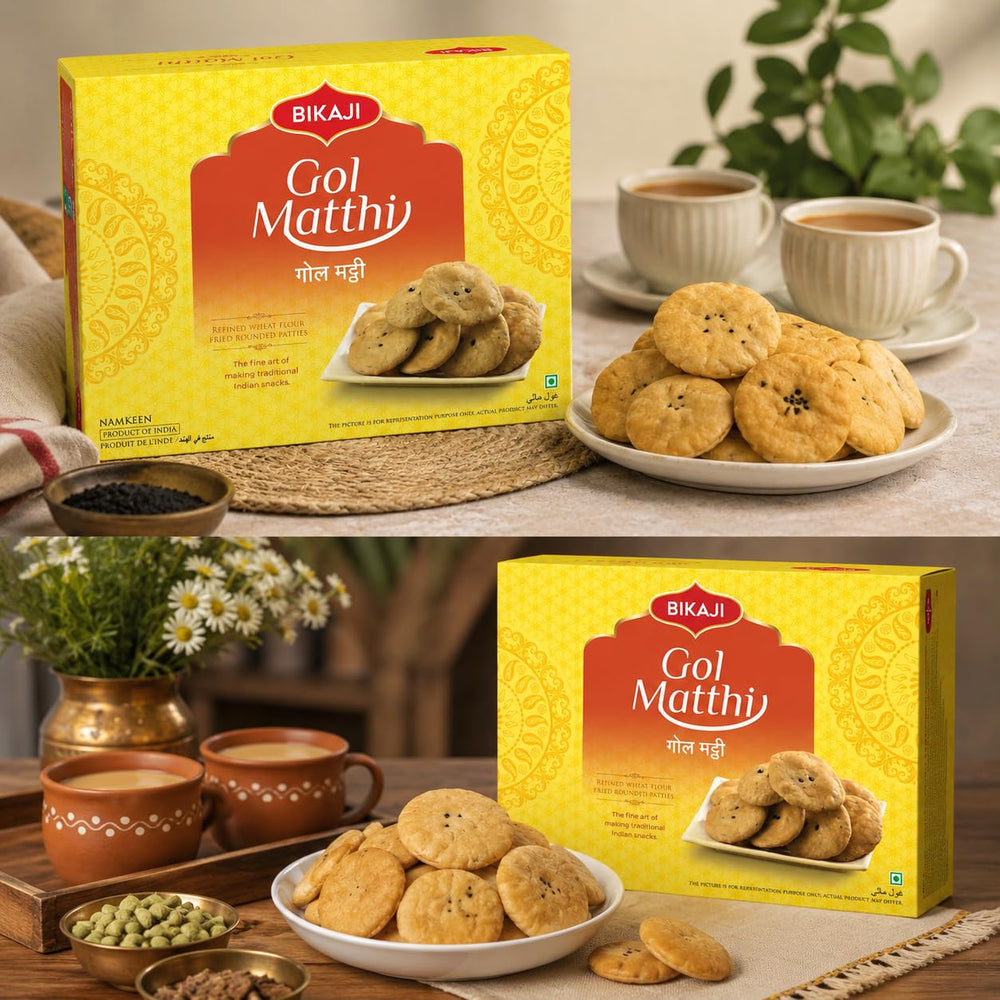BIKAJI arranged in a gift hamper with sweets, perfect for gifting