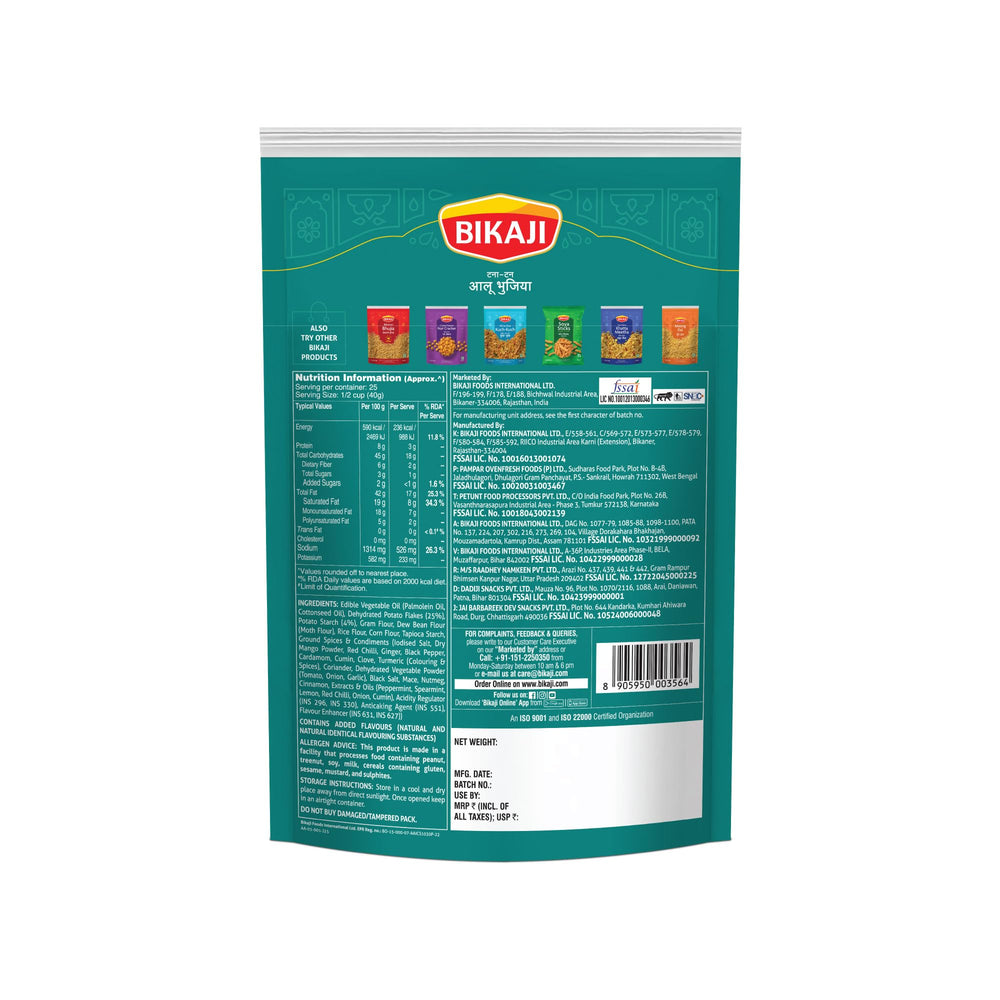 BIKAJI product label and ingredients list visible for informed purchase