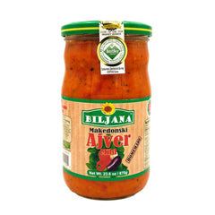 Biljana jar front view showing label and jar for easy identification and quality
