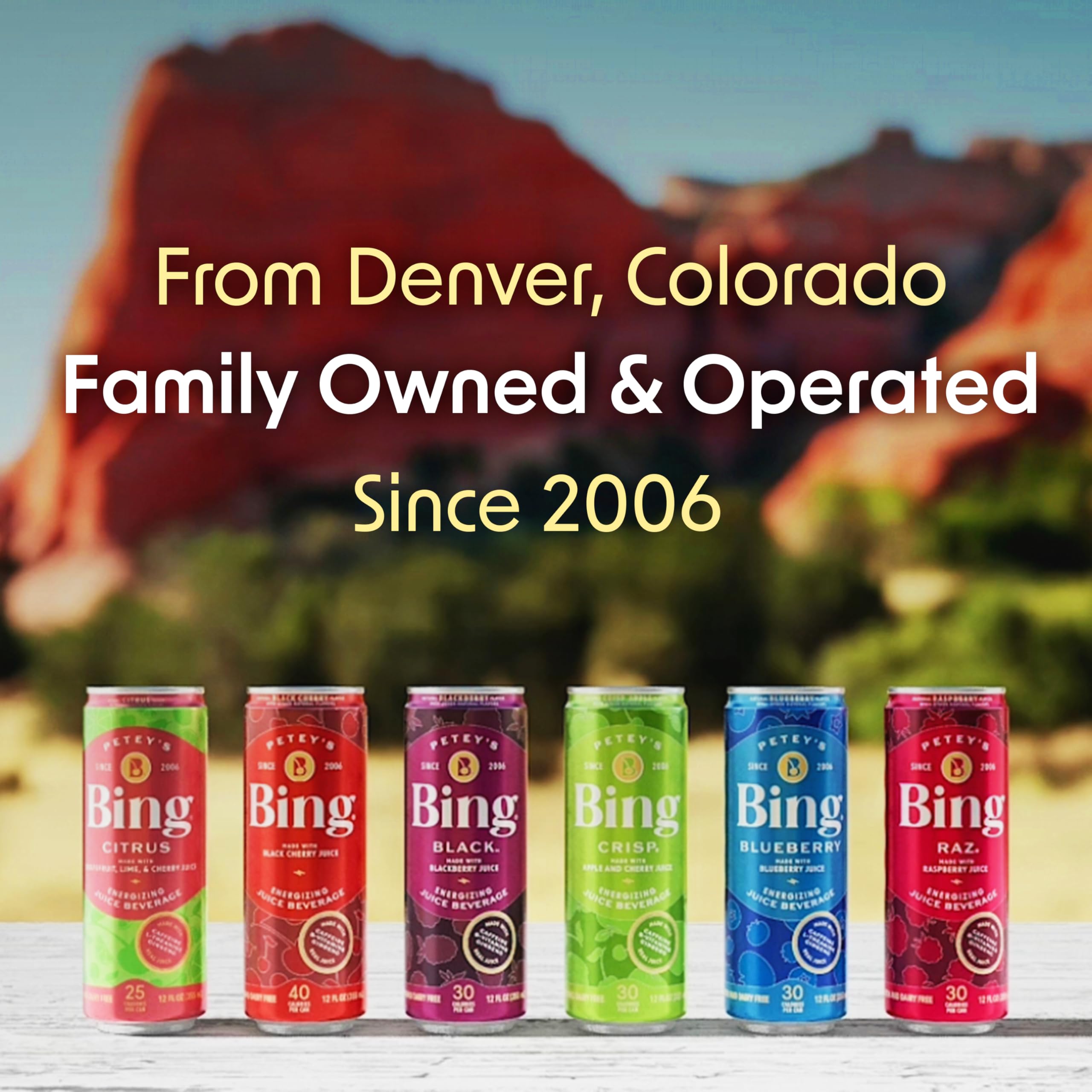 Bing open can with bubbles highlighting carbonation and fresh taste benefits