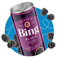 Bing pouring into glass to show color and refreshing appearance benefits