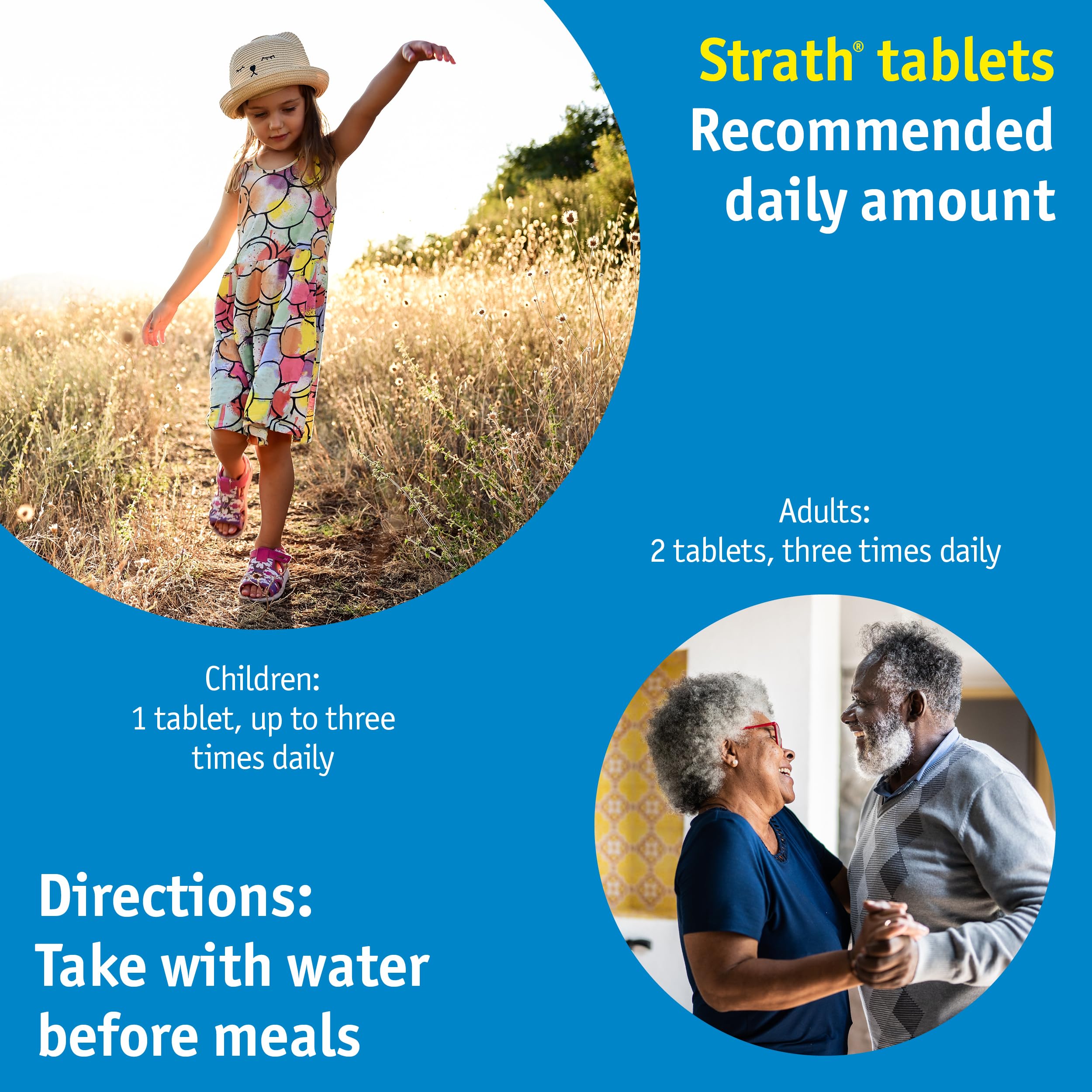 Bio-Strath bottle on kitchen counter in lifestyle setting implying seamless daily routine