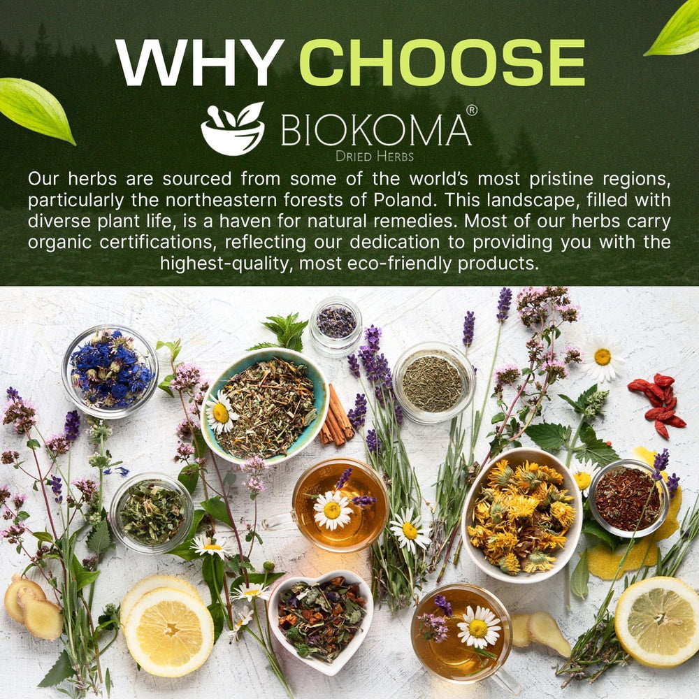 Biokoma pouring hot water over tea bag showing simple preparation and consistent flavor